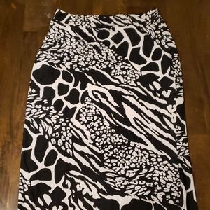 Charlotte Russe Leopard/Zebra Skirt NWT